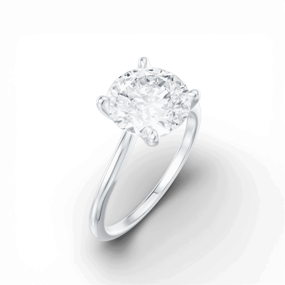 14kt white gold/18kt white gold/platinum/round/perspective