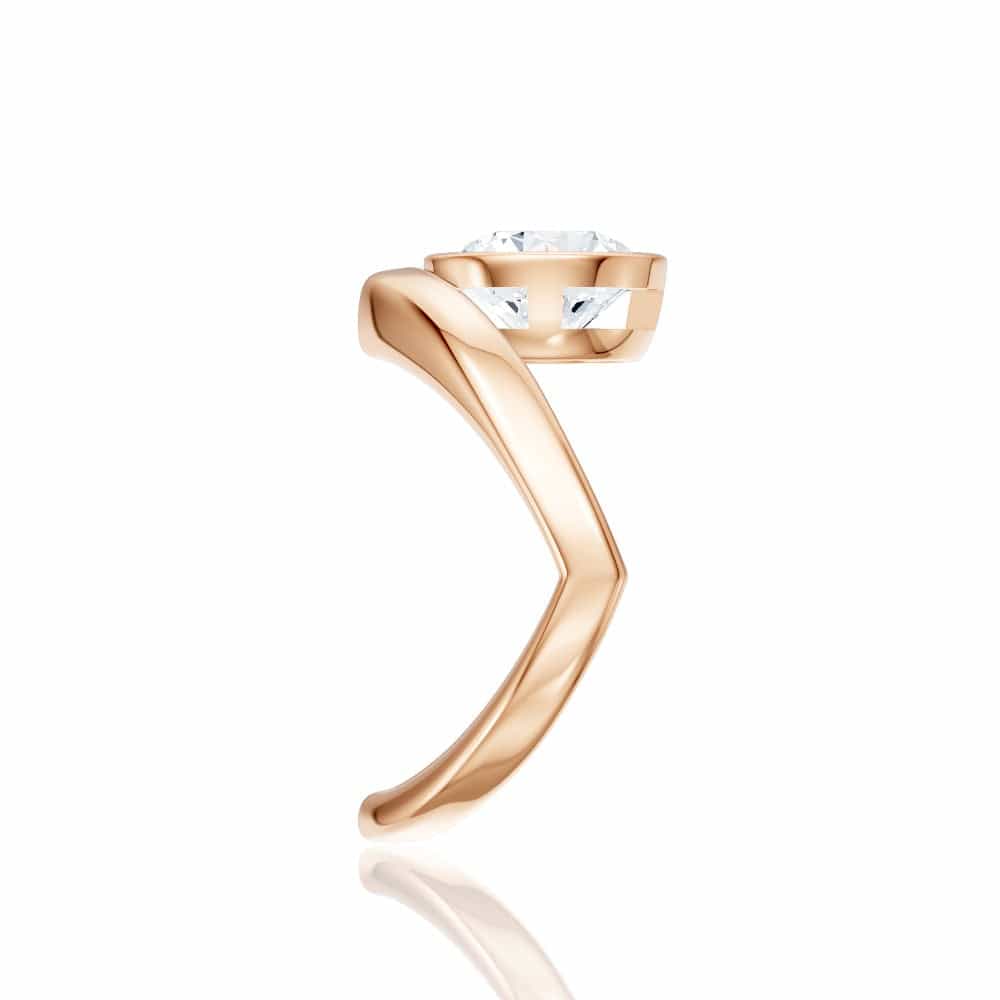 18kt rose gold/round/perspective