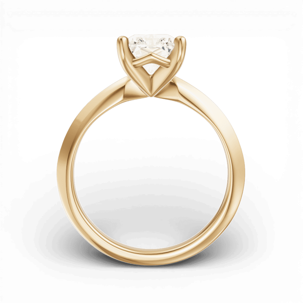 14kt yellow gold/18kt yellow gold/radiant/front