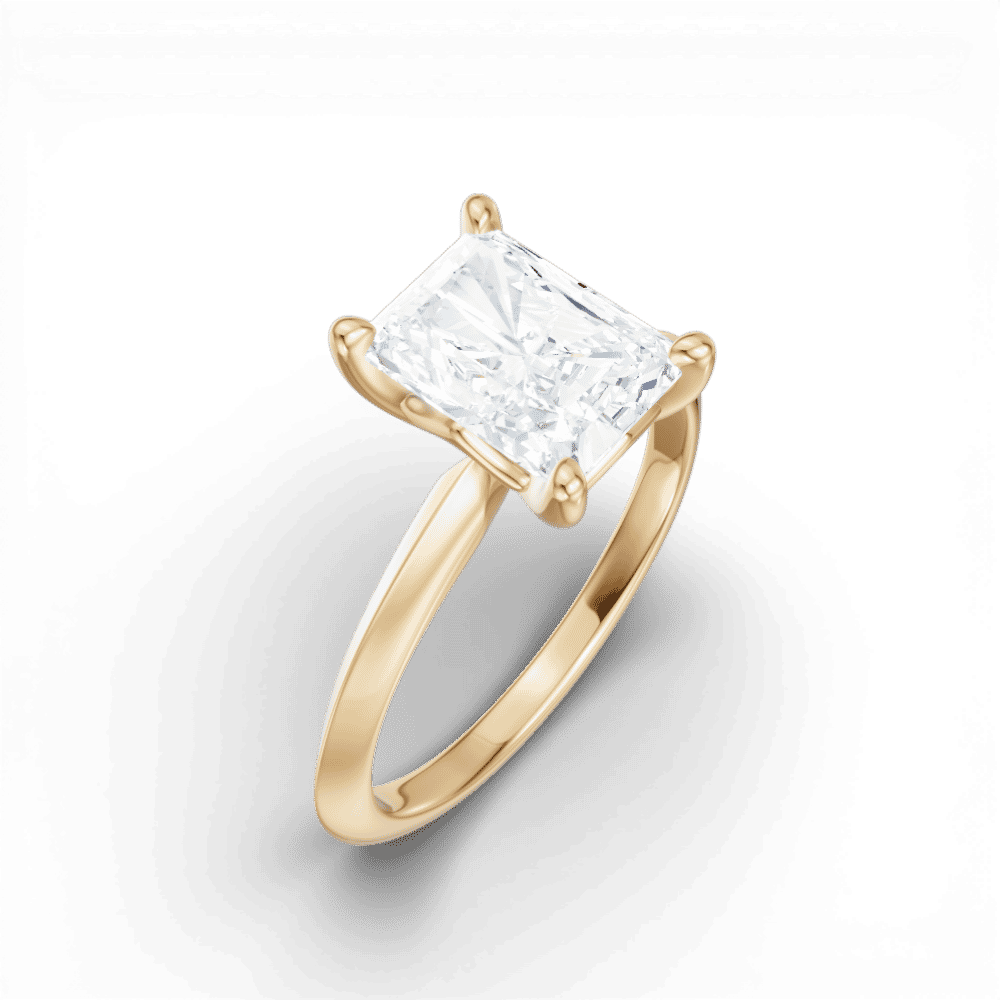 14kt yellow gold/18kt yellow gold/radiant/perspective