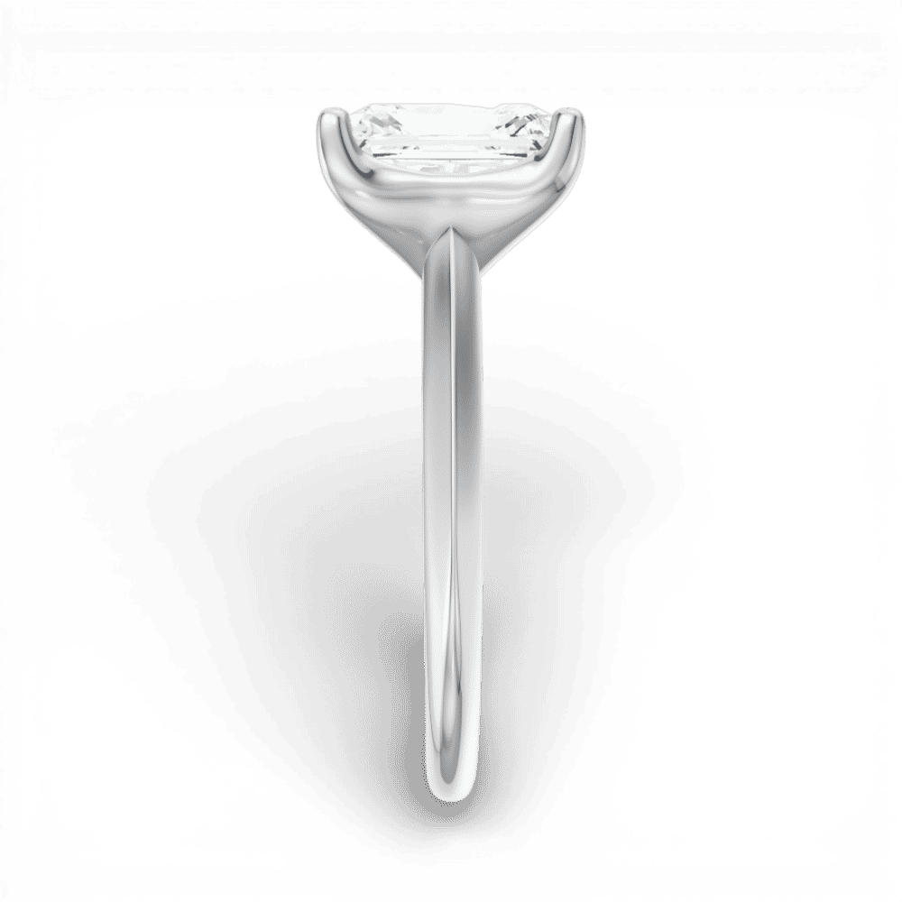 14kt white gold/18kt white gold/platinum/pear/side