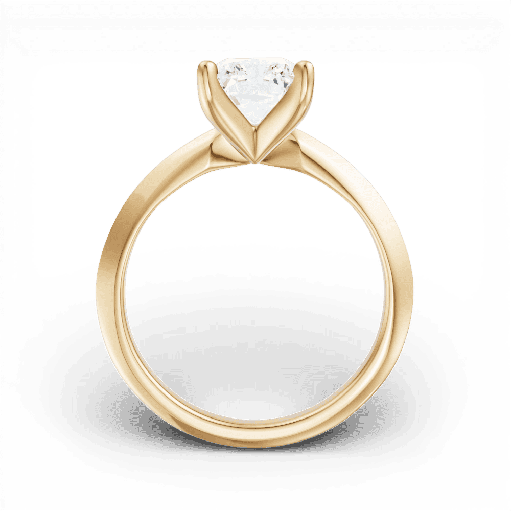 14kt yellow gold/18kt yellow gold/radiant/front