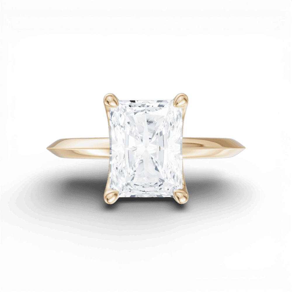 14kt yellow gold/18kt yellow gold/radiant/model