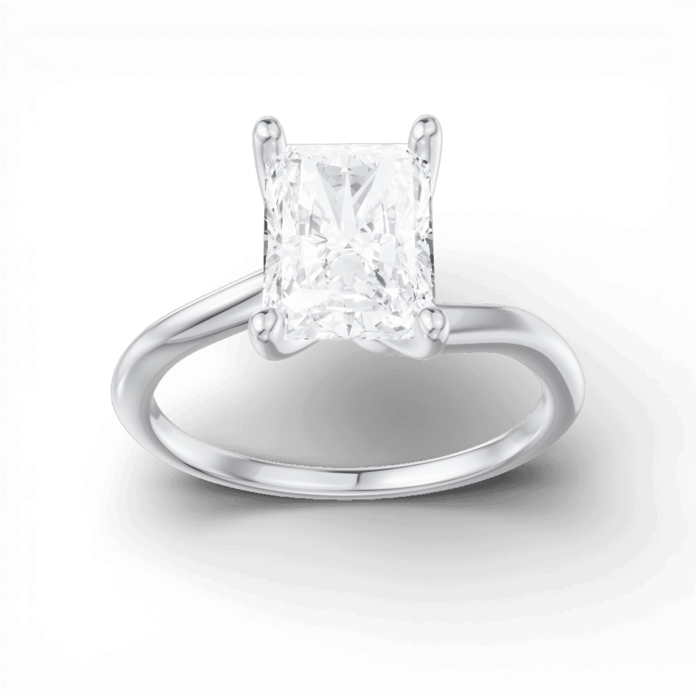 14kt white gold/18kt white gold/platinum/radiant/measurements