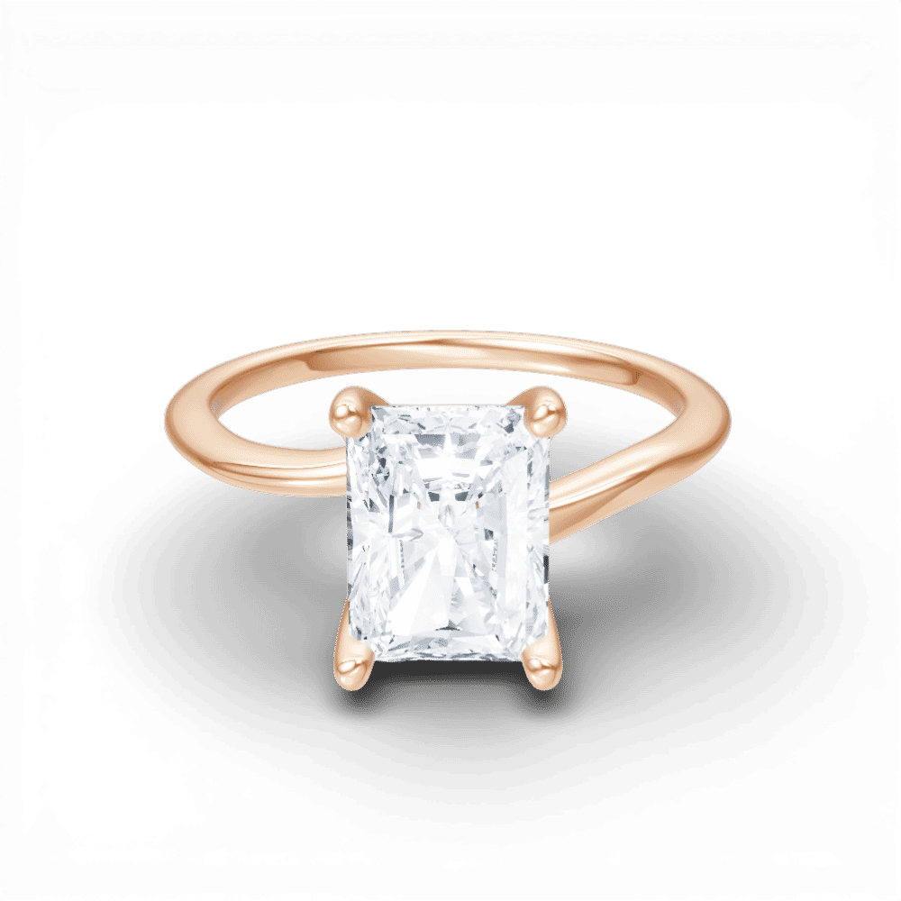 18kt rose gold/radiant/top