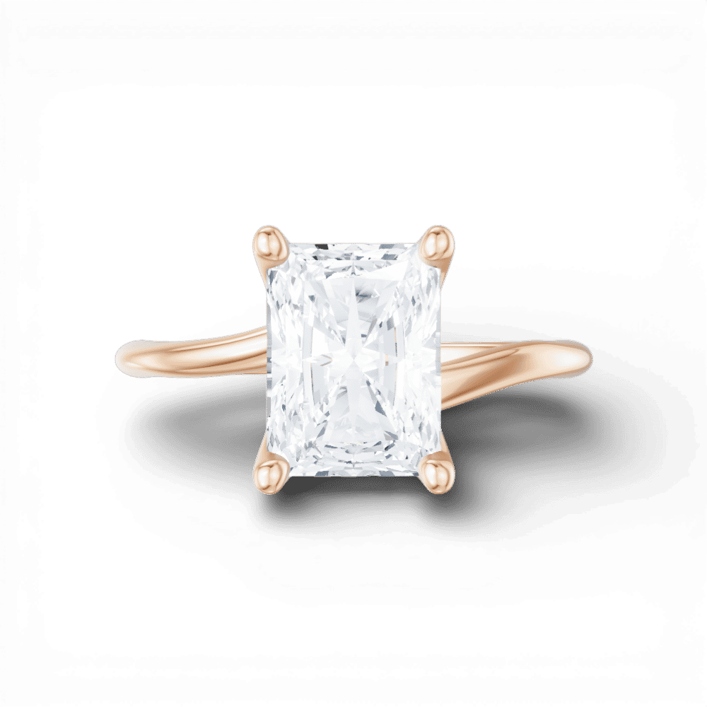 18kt rose gold/radiant/model