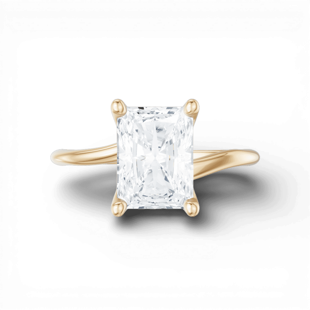 14kt yellow gold/18kt yellow gold/radiant/model