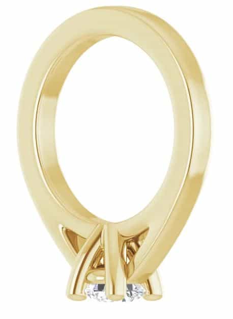 14kt yellow gold/front