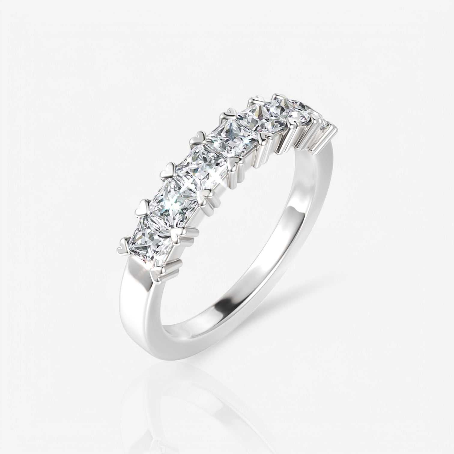 14kt white gold/18kt white gold/platinum/0.50/front