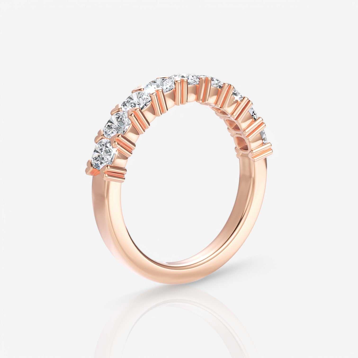 18kt rose gold/0.75/side