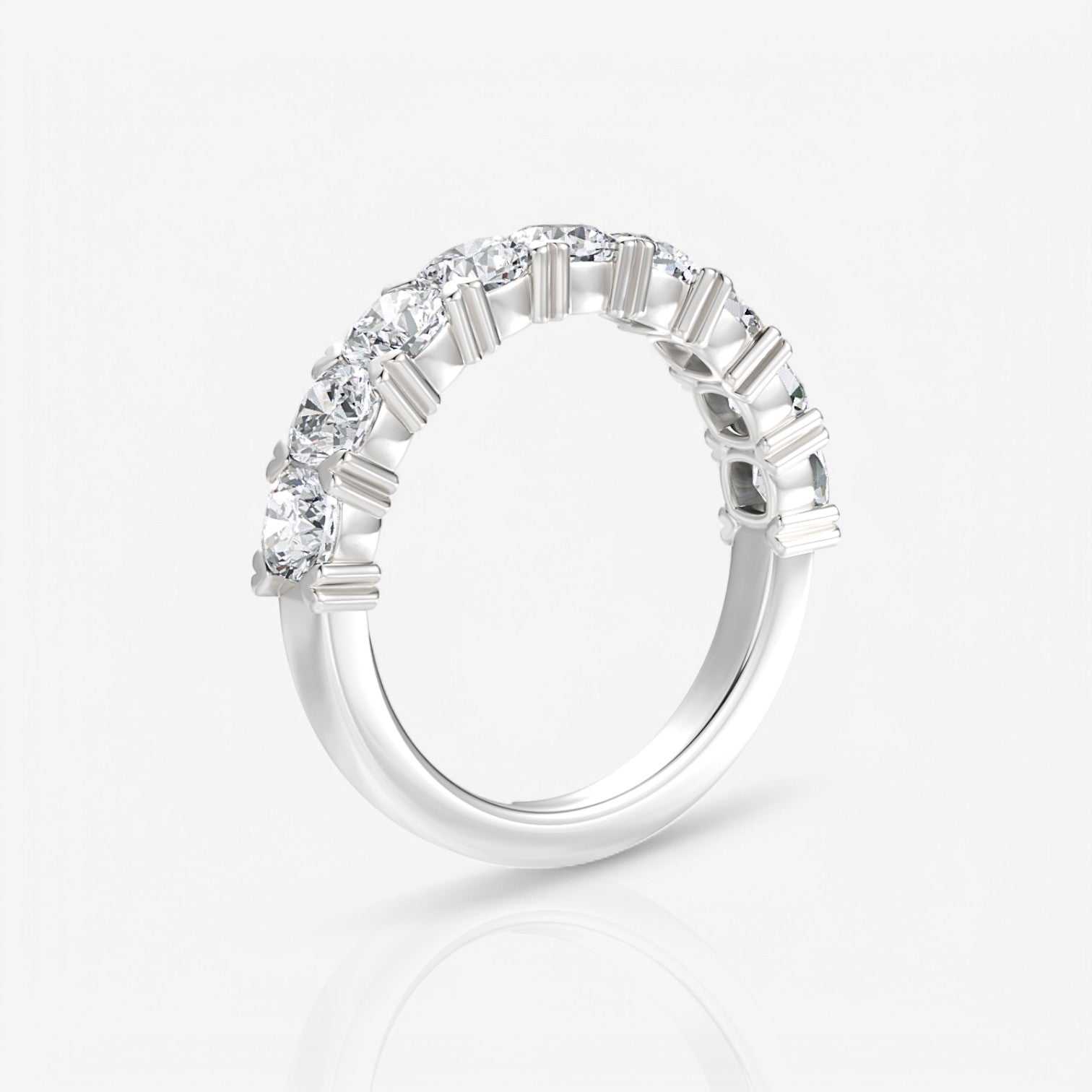 14kt white gold/18kt white gold/platinum/1.50/side
