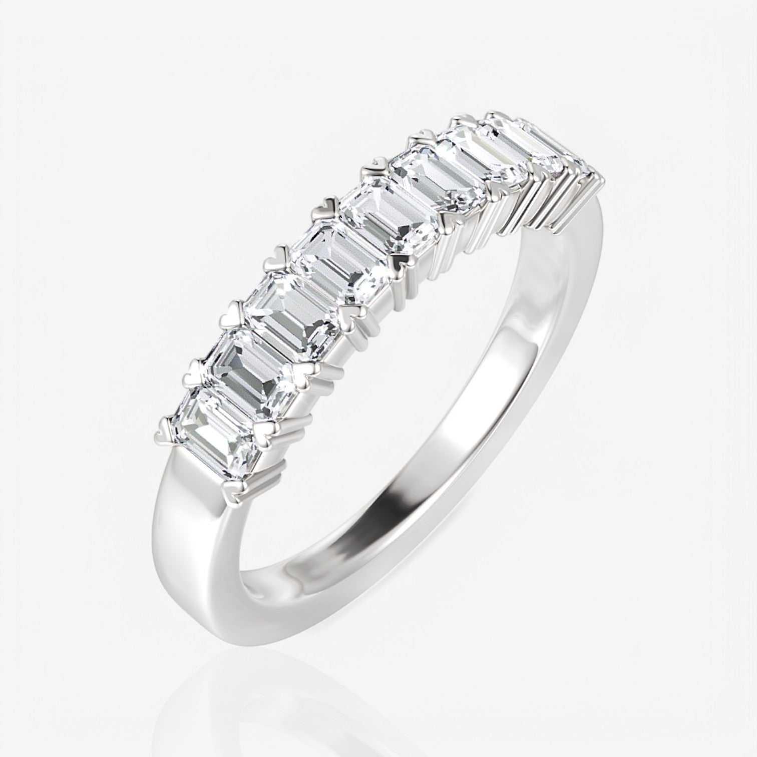 14kt white gold/18kt white gold/platinum/0.50/front