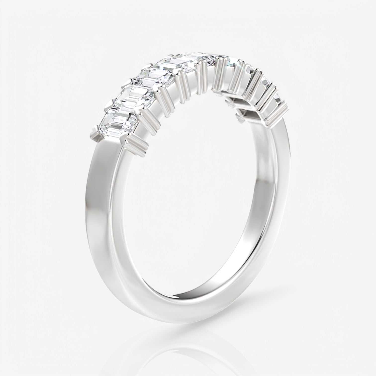 14kt white gold/18kt white gold/platinum/1.00/side