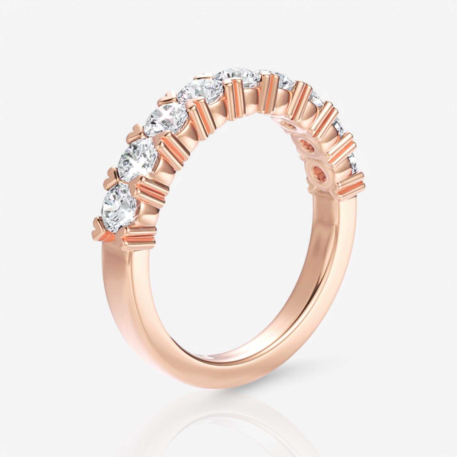 18kt rose gold/0.50/side