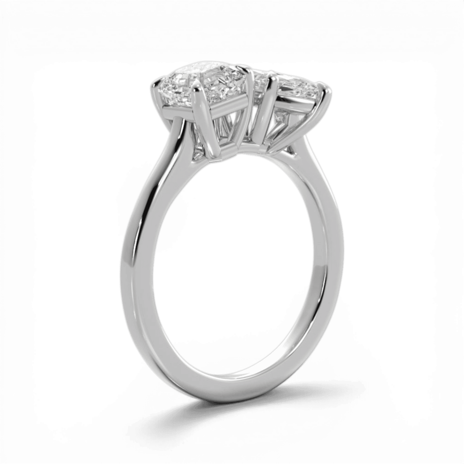 14kt white gold/18kt white gold/platinum/front