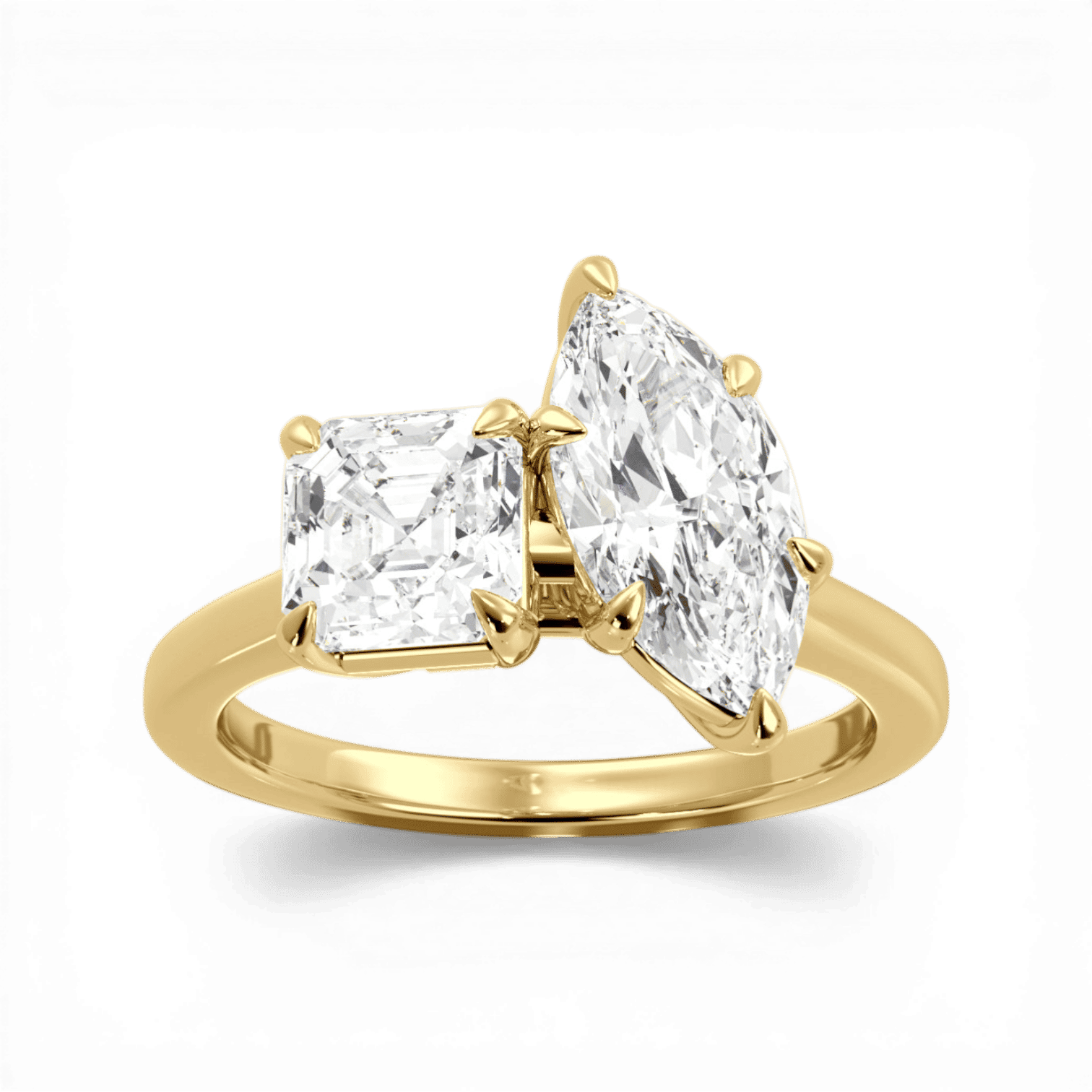 14kt yellow gold/18kt yellow gold/side