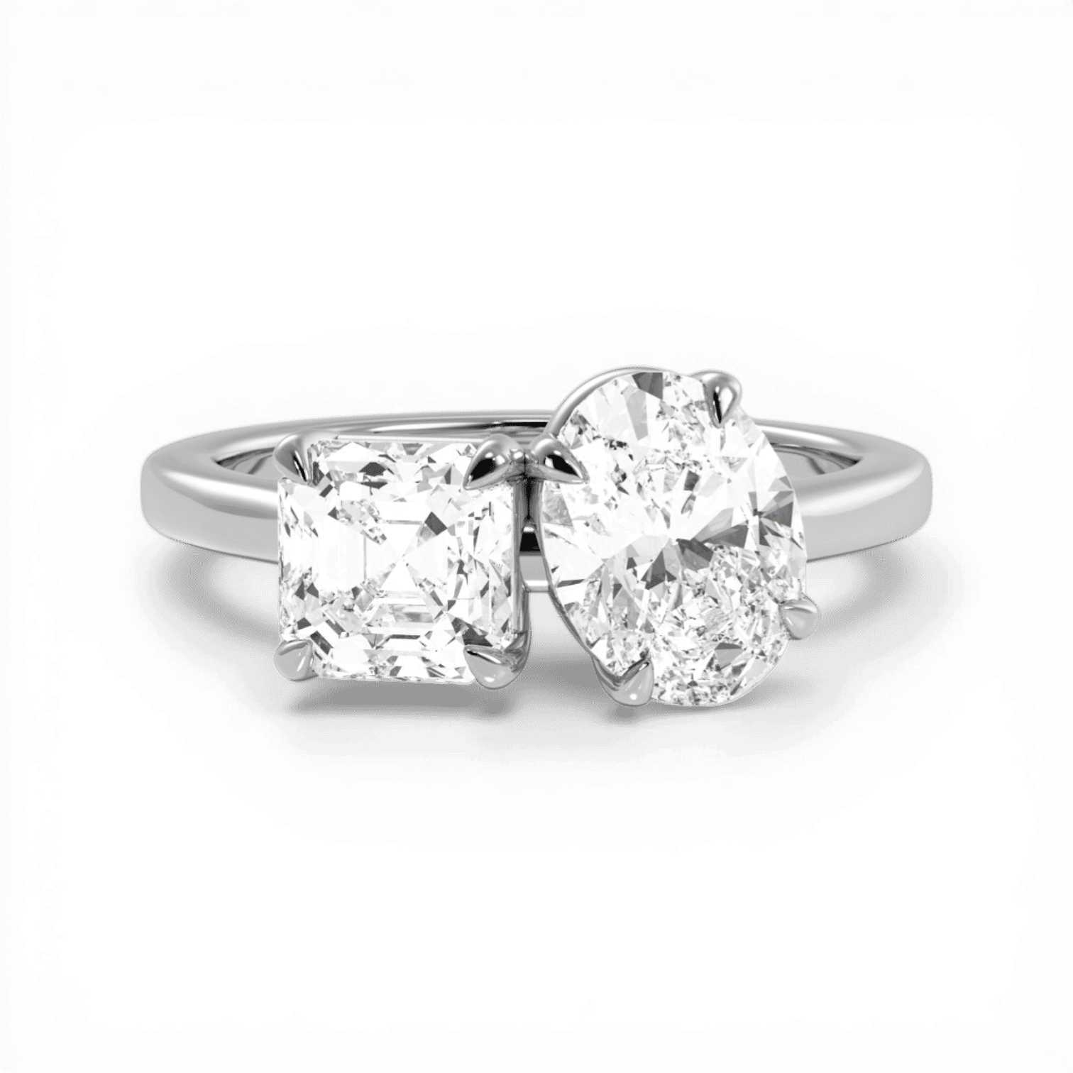 14kt white gold/18kt white gold/top