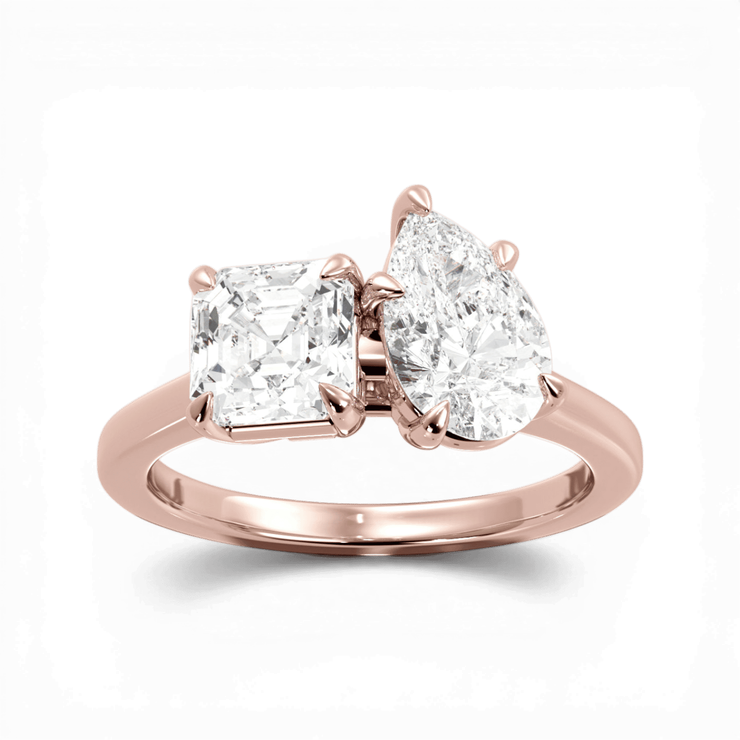 18kt rose gold/side