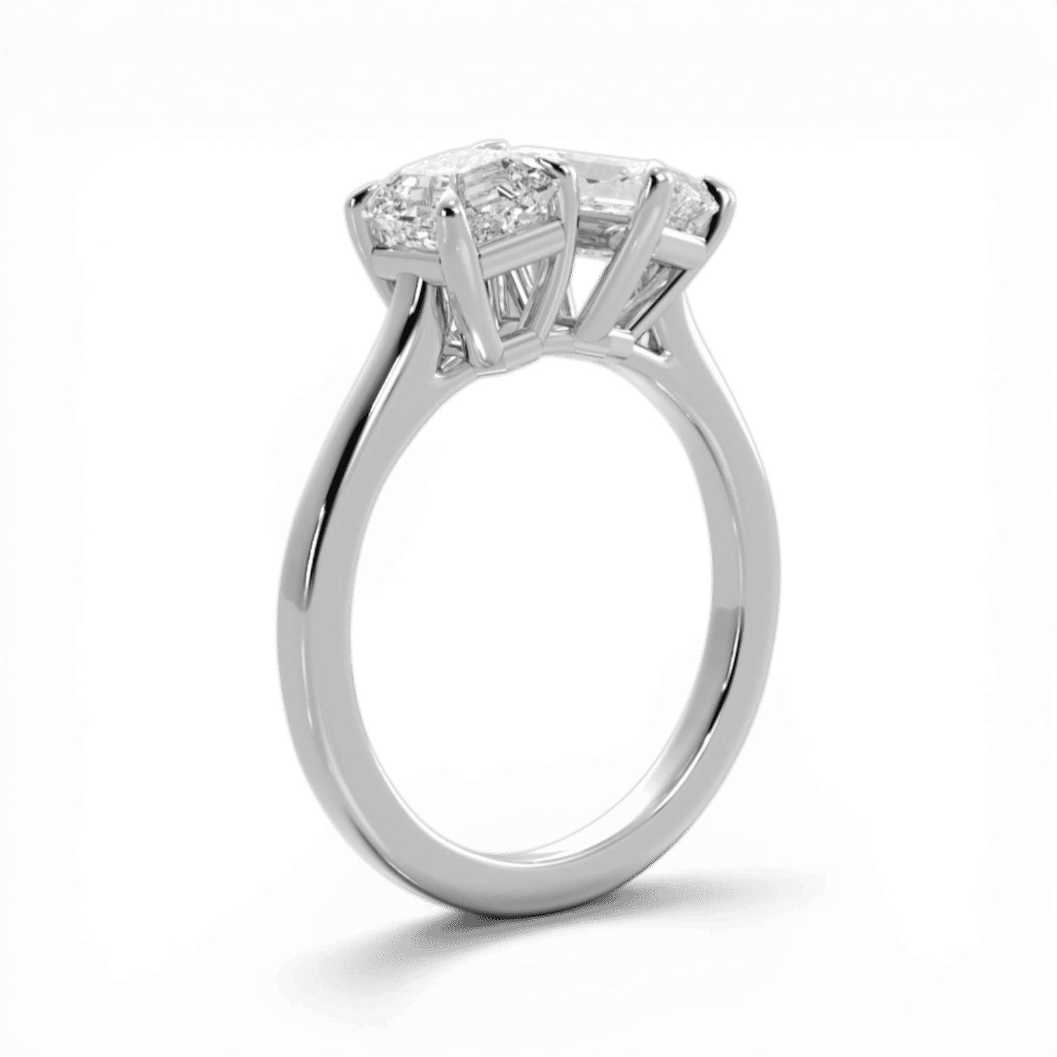 14kt white gold/18kt white gold/platinum/front