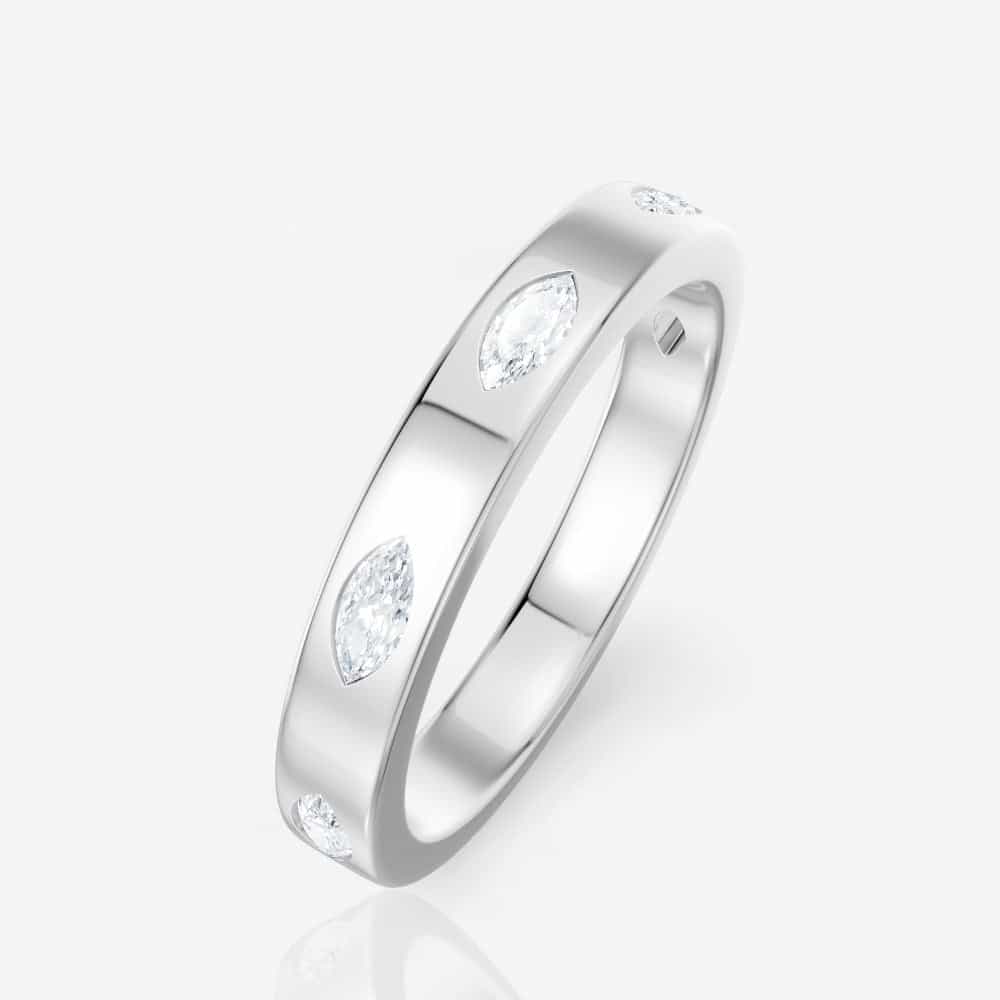 14kt white gold/side
