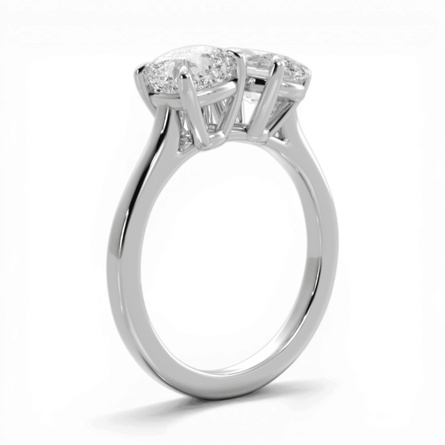 14kt white gold/18kt white gold/platinum/front