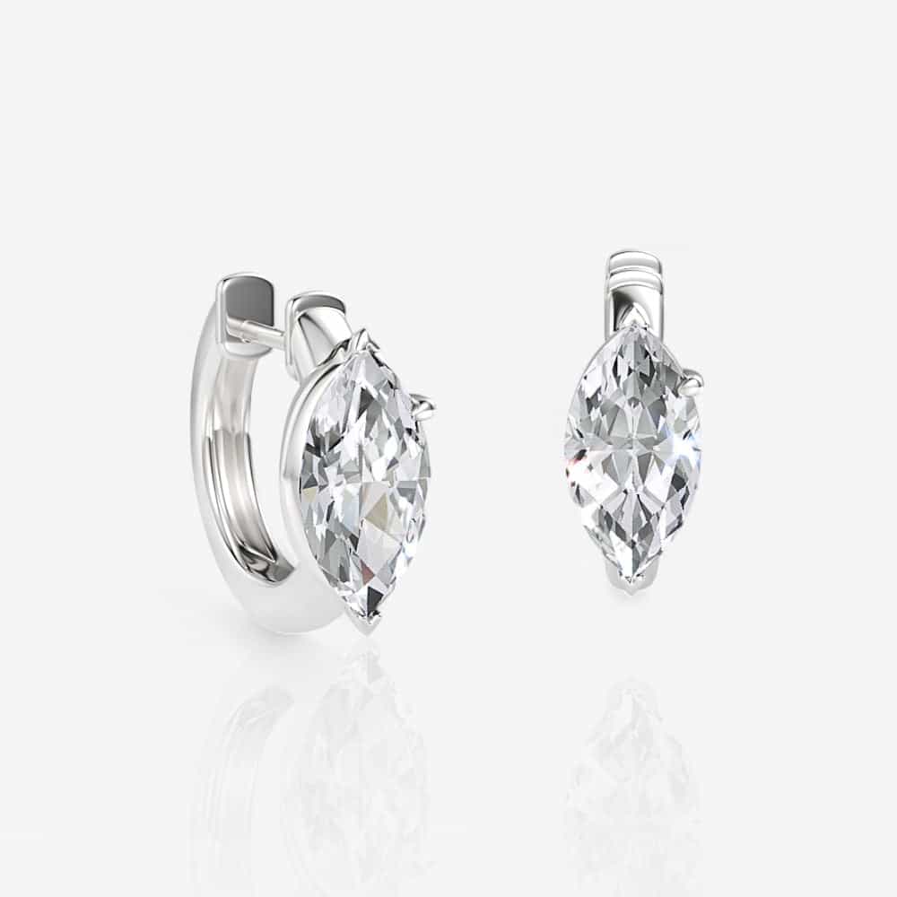18kt white gold/top