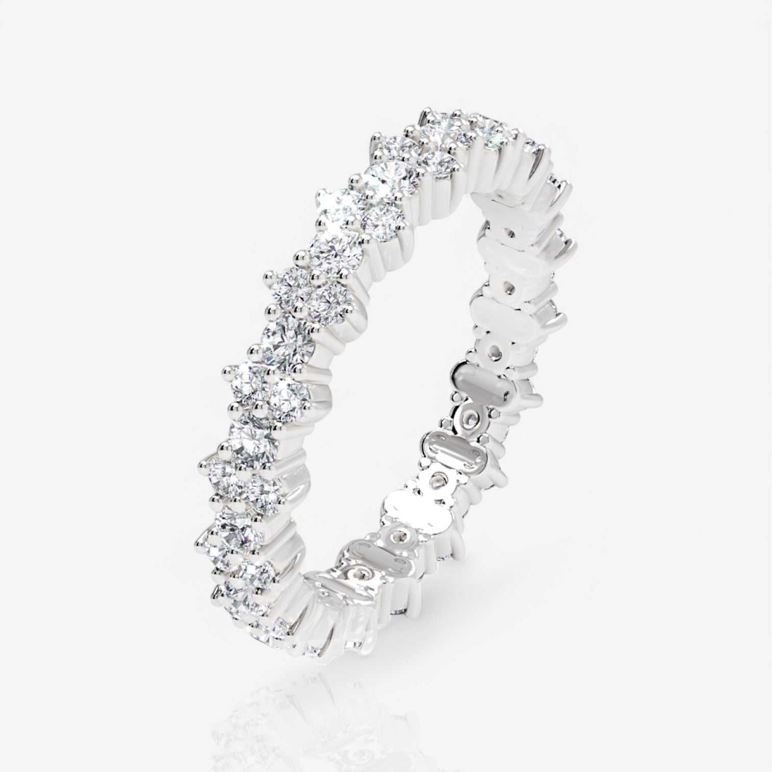 14kt white gold/18kt white gold/platinum/1.00/3/3.5/4/4.5/5/5.5/6/6.5/7/7.5/8/8.5/9/front