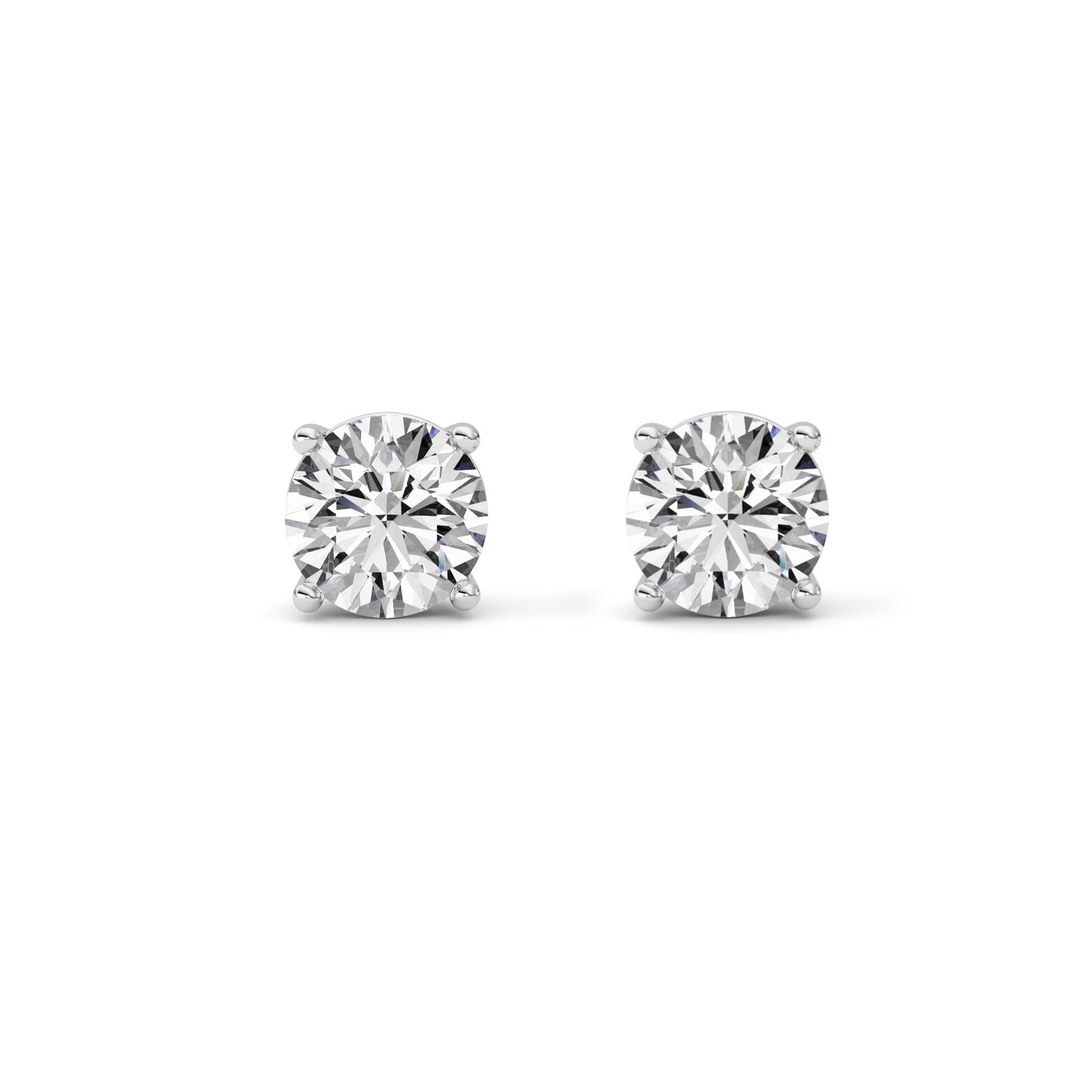 14kt white gold/3.00/screw-back/front