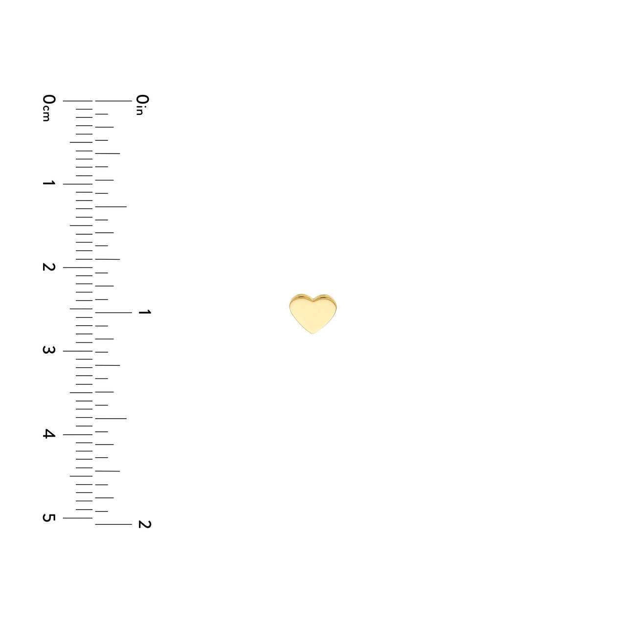 14kt yellow gold/measurement