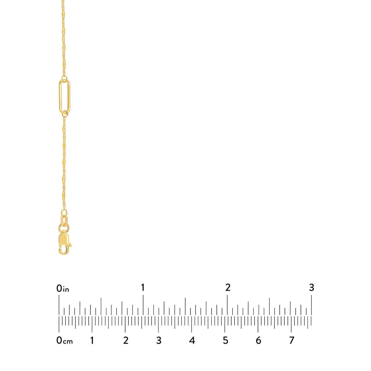 14kt yellow gold/measurements