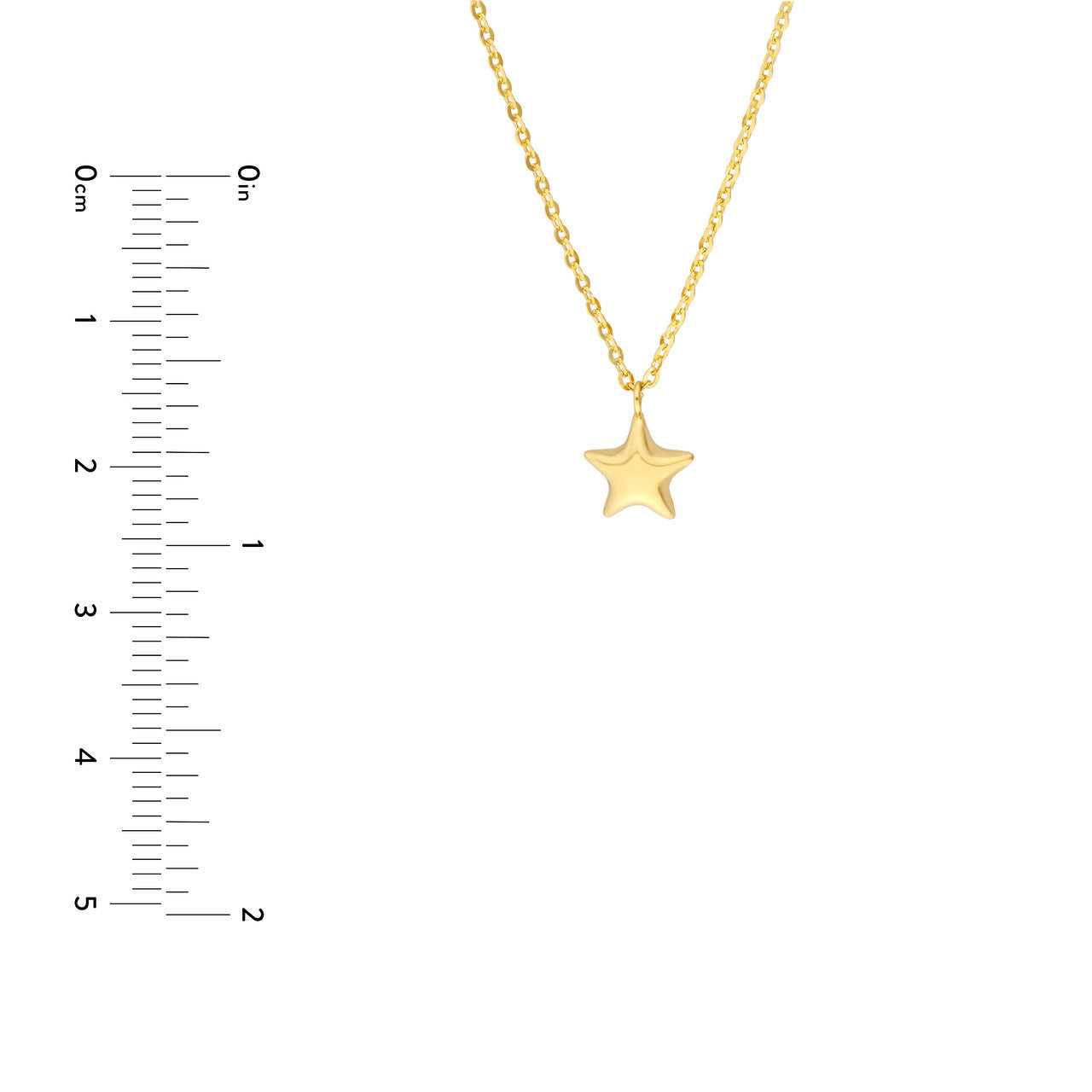 14kt yellow gold/measurements