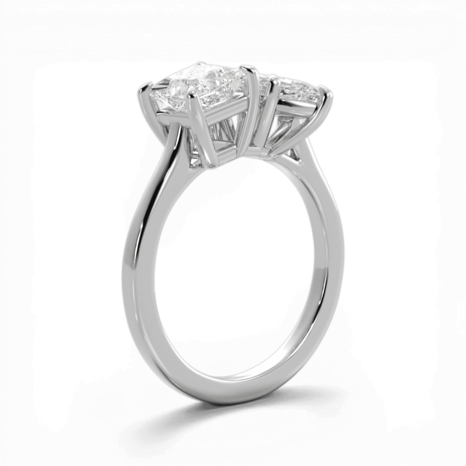 14kt white gold/18kt white gold/platinum/front