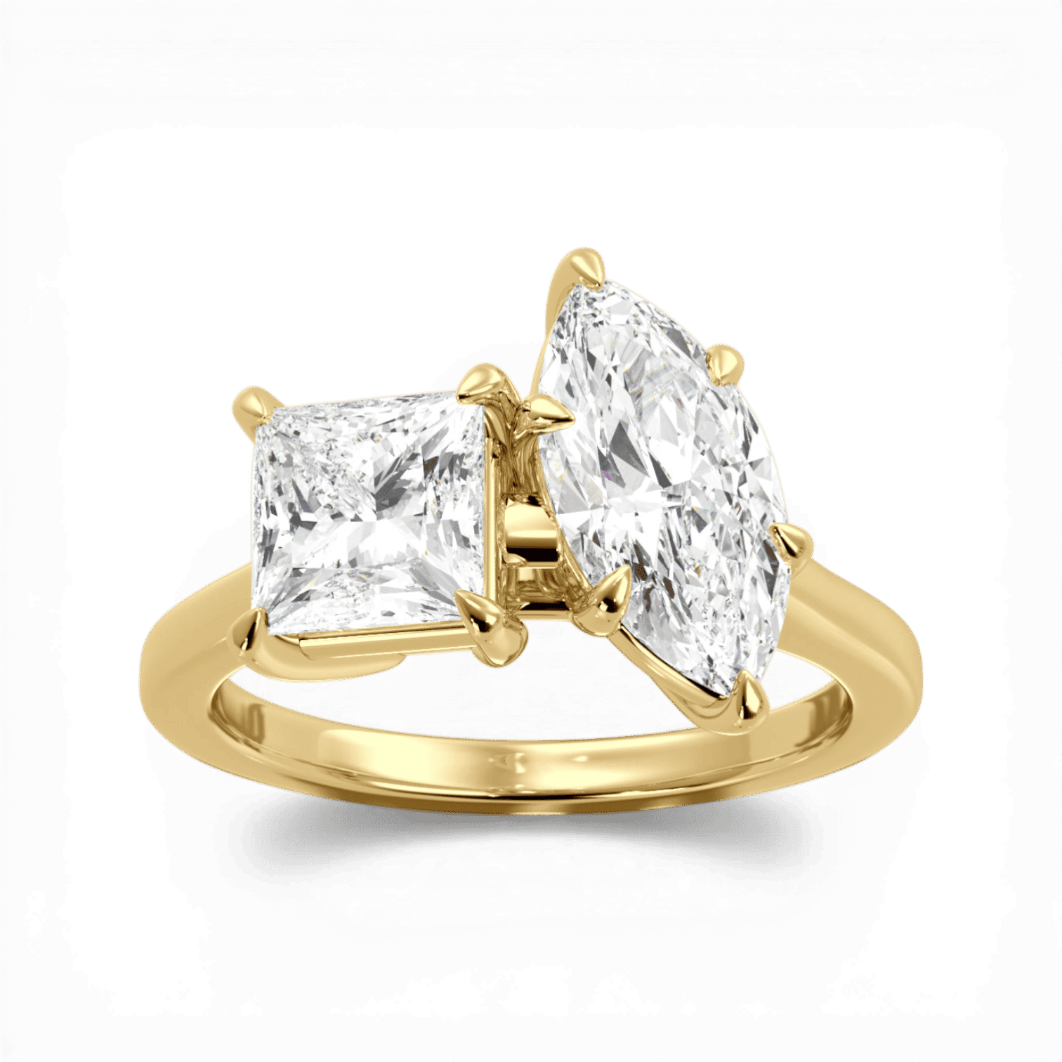 14kt yellow gold/18kt yellow gold/side