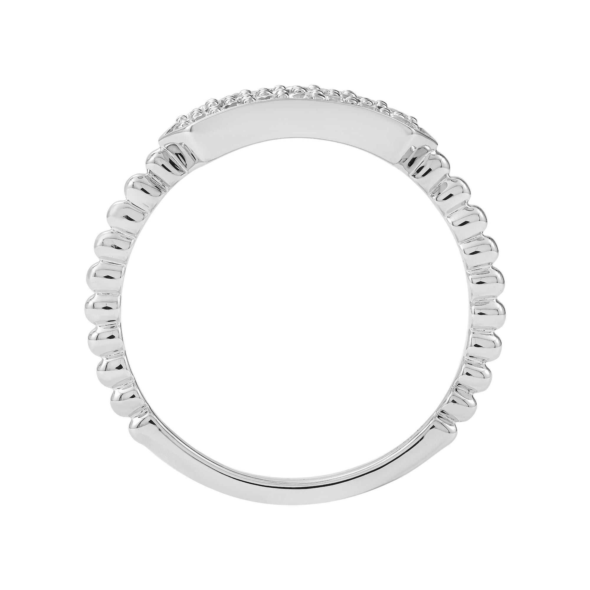 14KT White Gold/7/Side
