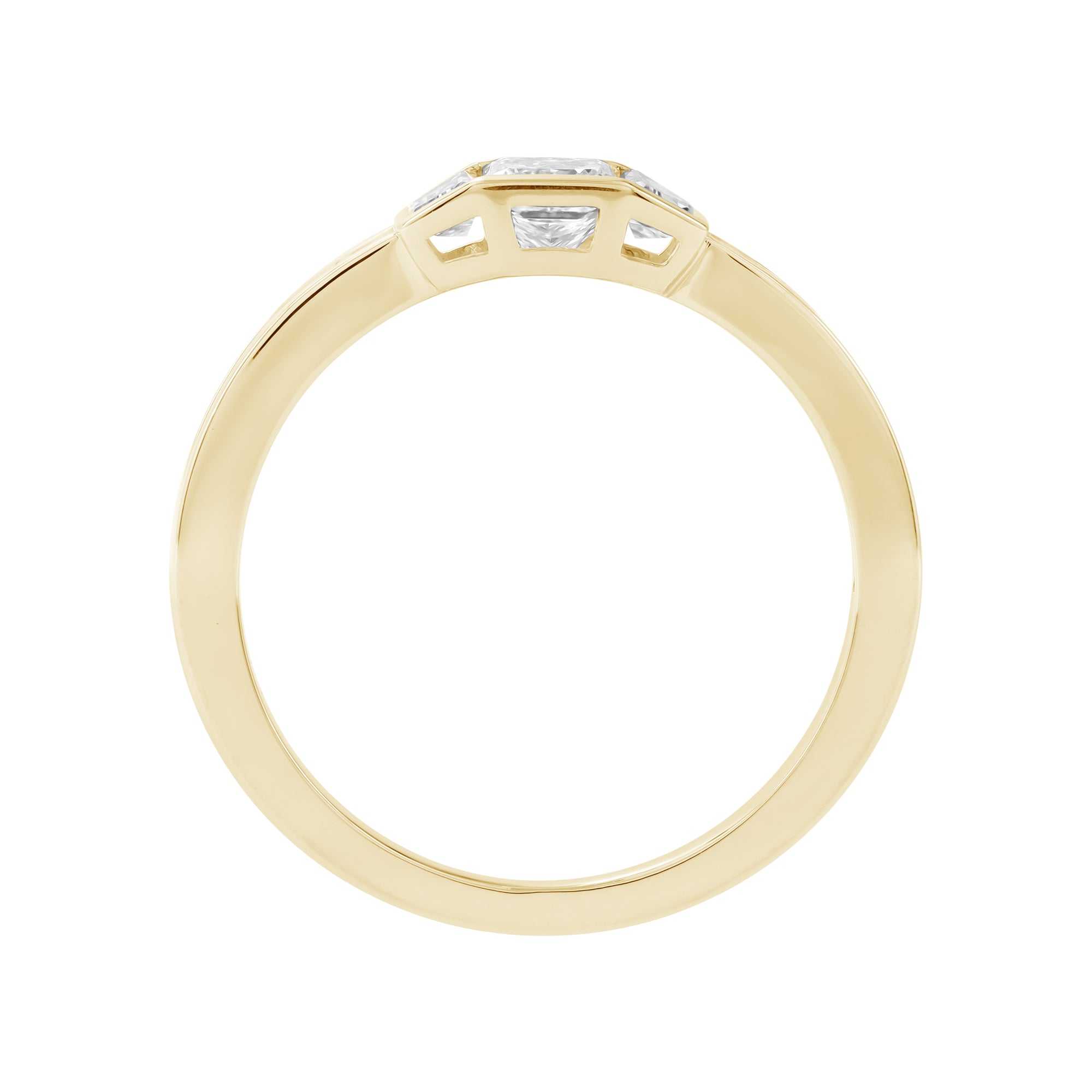 14kt yellow gold/7/front