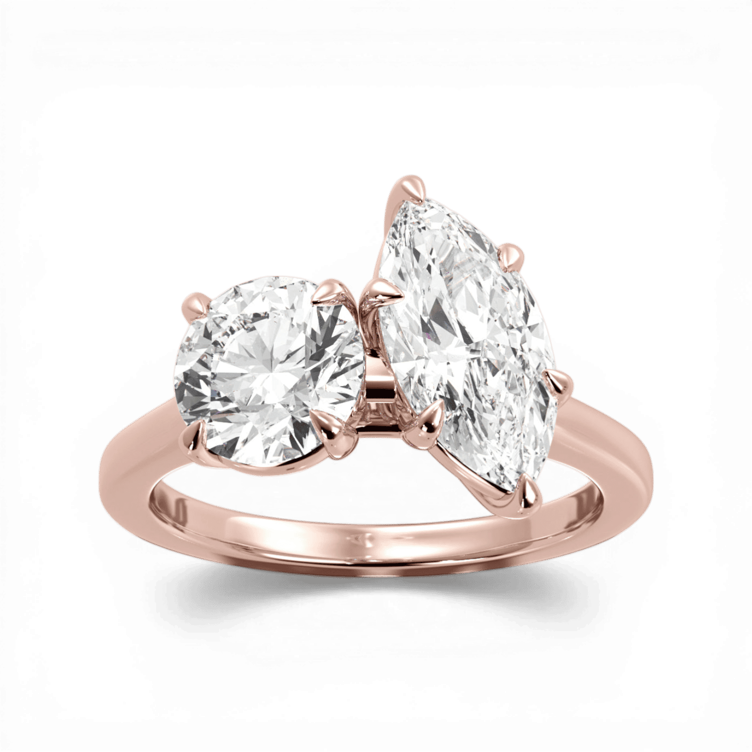 18kt rose gold/front