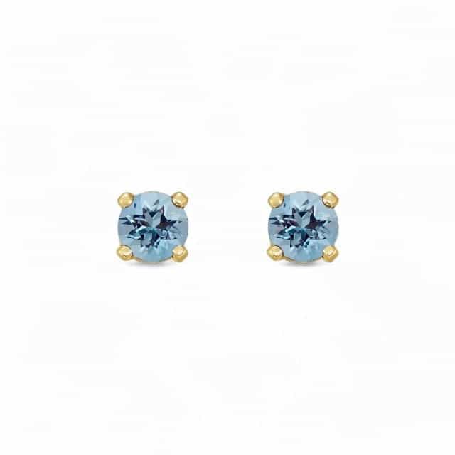 14kt yellow gold/March - Aquamarine/top