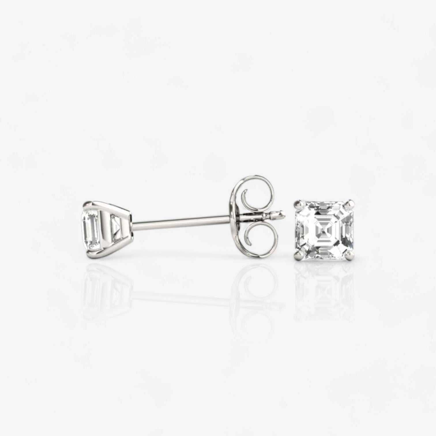 14kt white gold/18kt white gold/platinum/0.60/0.80/1.00/push-back/screw-back/side