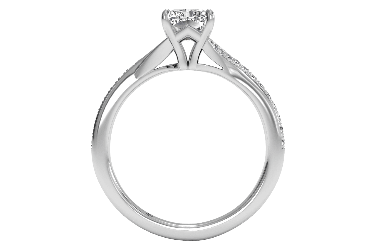 18kt White Gold / Radiant / Front