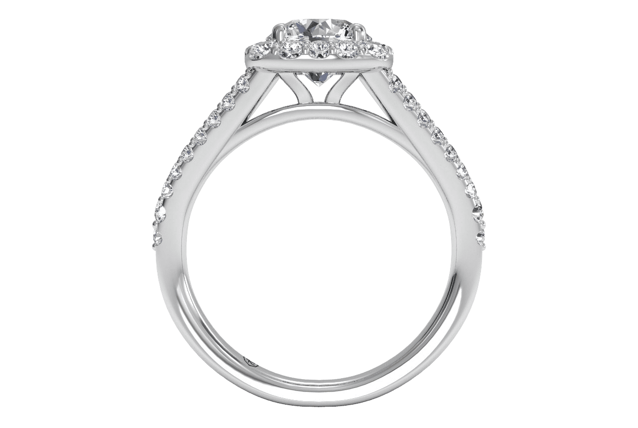 14kt white gold/18kt white gold/platinum/round/front