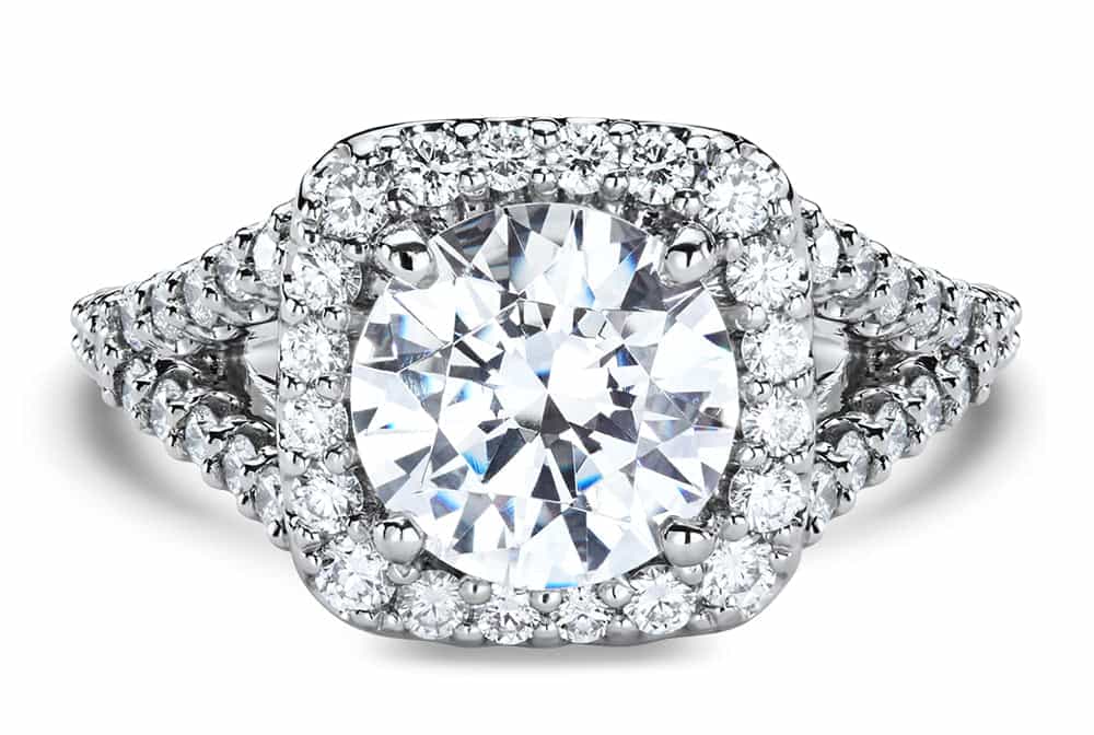 14kt white gold/18kt white gold/platinum/round/live