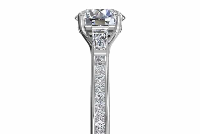 14kt white gold/18kt white gold/platinum/round/side