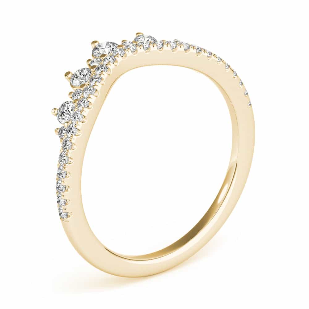 18kt yellow gold/0.38 ctw/earth grown/lab grown/side