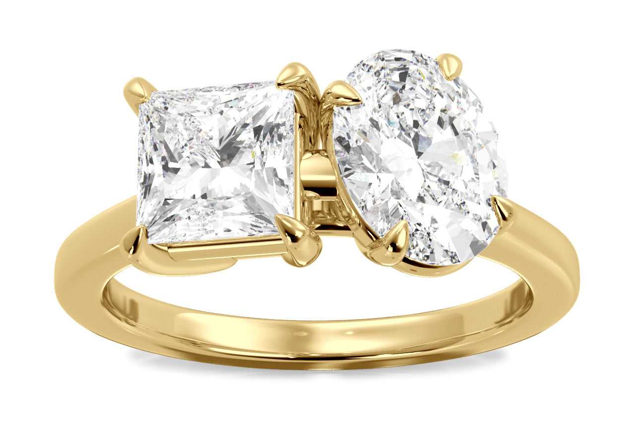 18kt yellow gold/oval/0.50 ctw/0.75 ctw/1.00 ctw/front