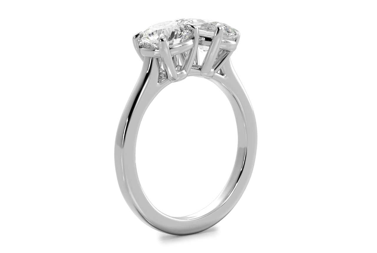 14kt white gold/18kt white gold/platinum/side