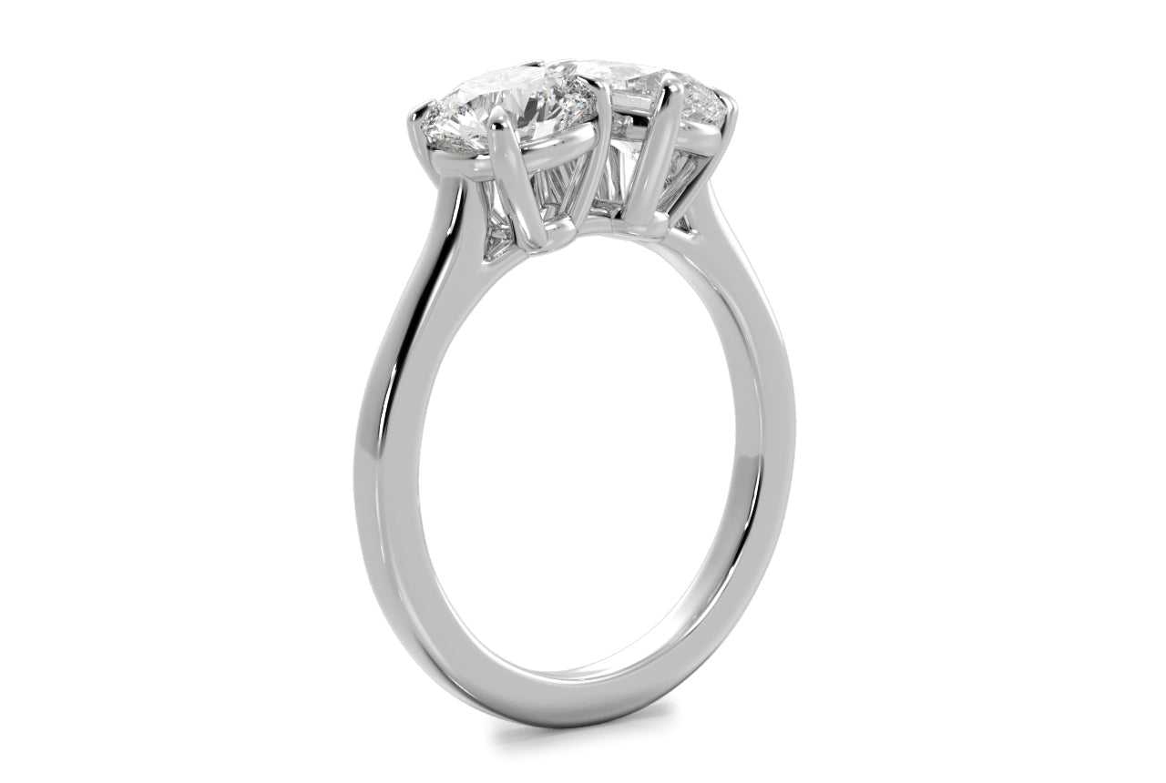 14kt white gold/18kt white gold/platinum/pear/0.50 CTW/0.75 CTW/1.00 CTW/side