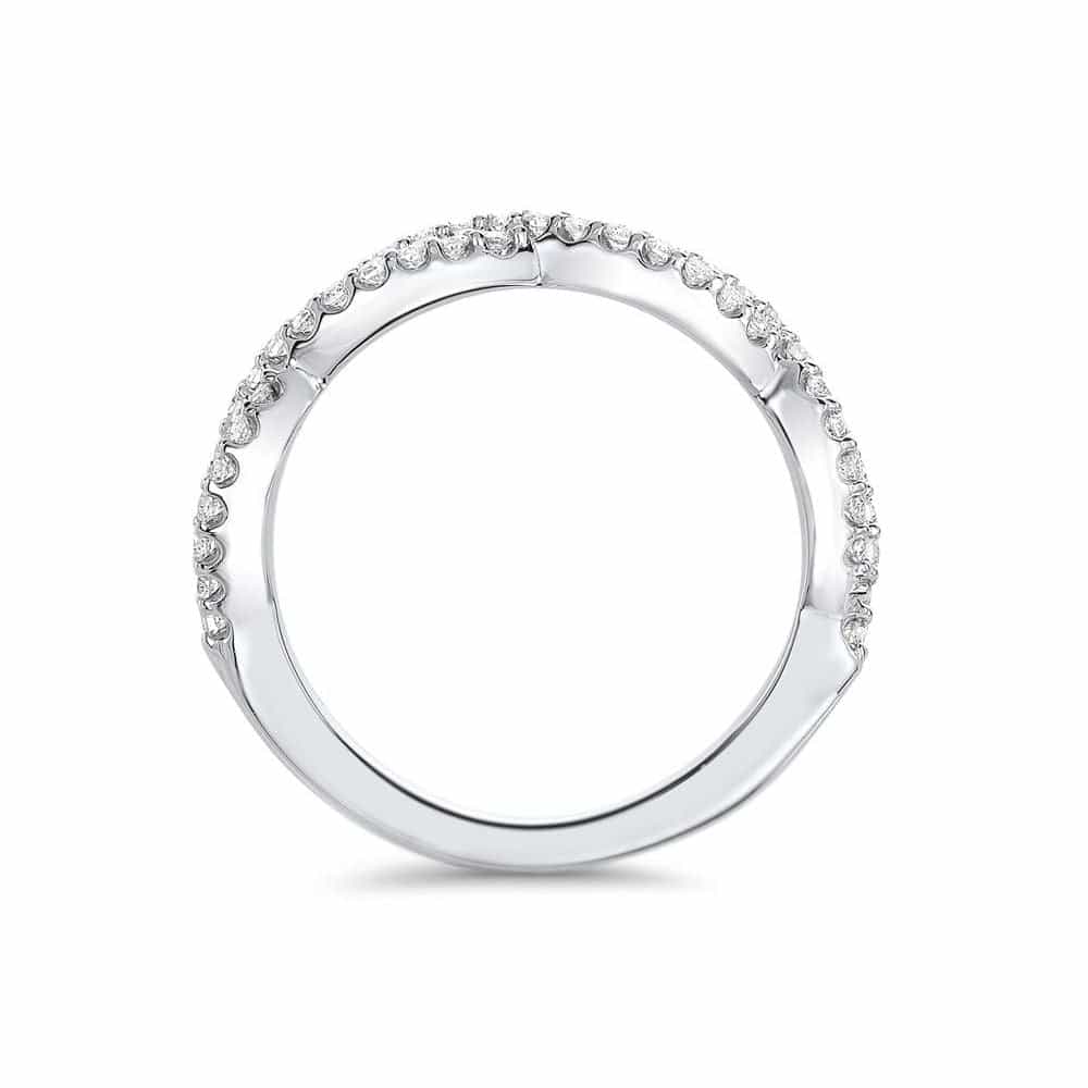 14kt White Gold/platinum/front