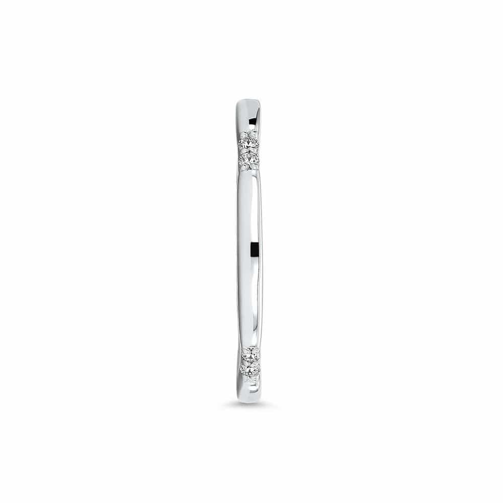 14kt White Gold/18kt white gold/platinum/side