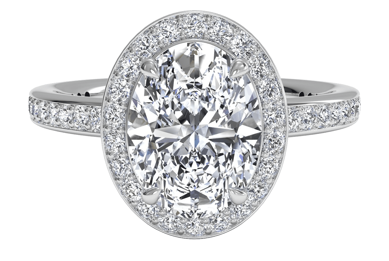 Platinum/oval/top