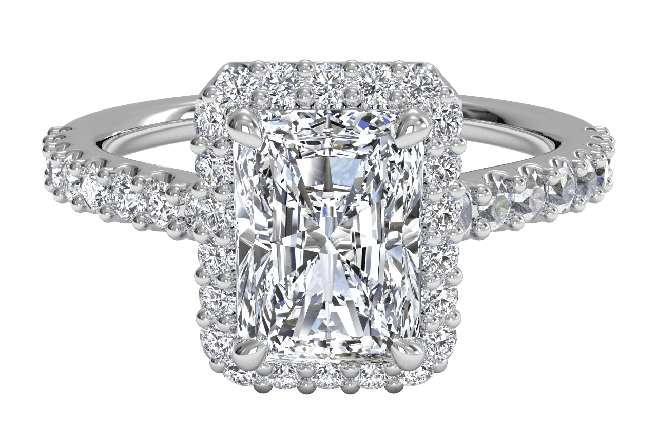 14kt white gold/18kt white gold/platinum/radiant/top sku 1RAZ1323